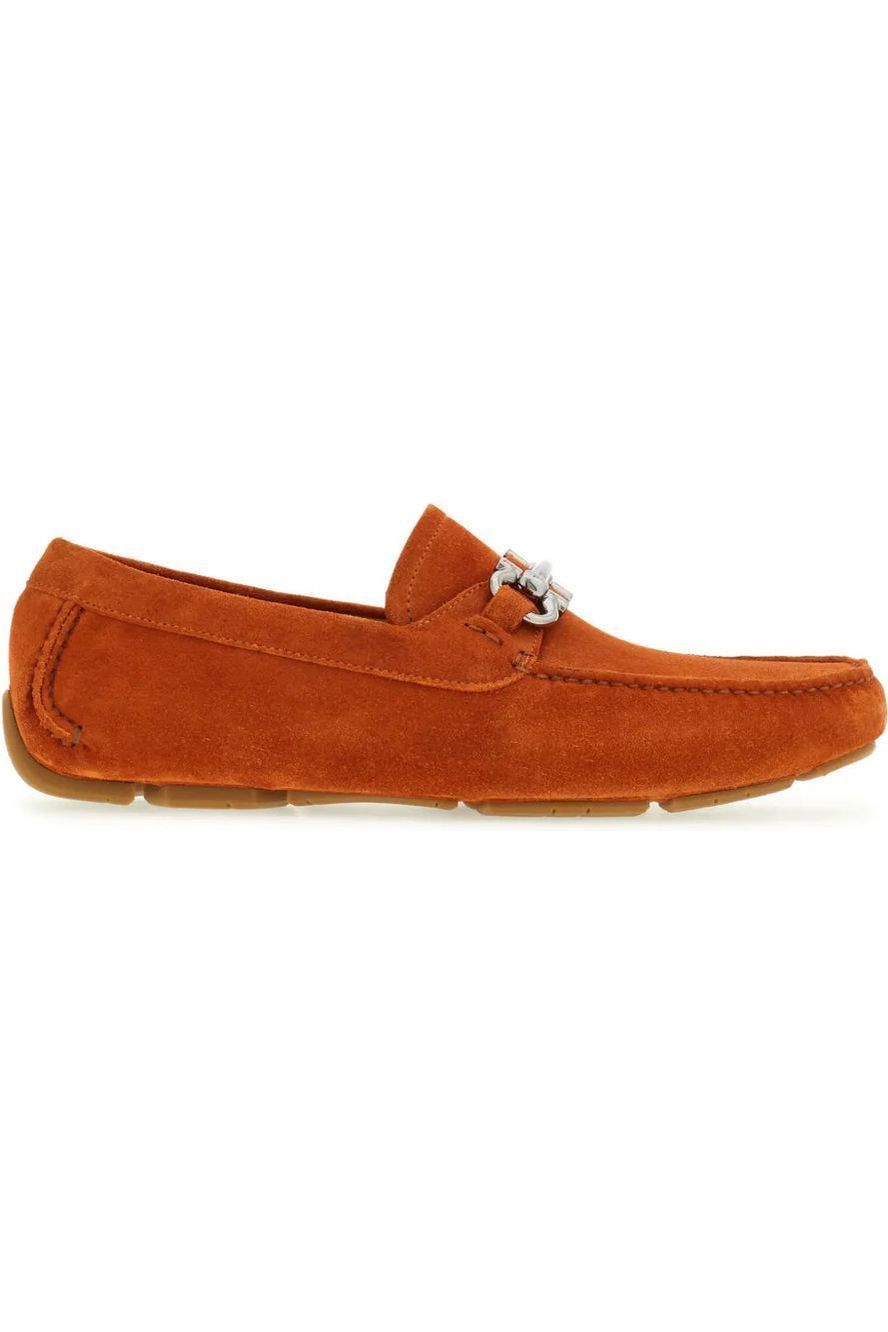 ★FERRAGAMO★ Casual Gancini Slide Orange 01E565758087 01E56 Ferragamo Gancini Leather Slide Sandals | Orange | FARFETCH IL
